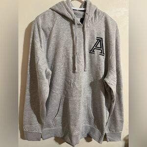 Gray Hoodie with Letter A